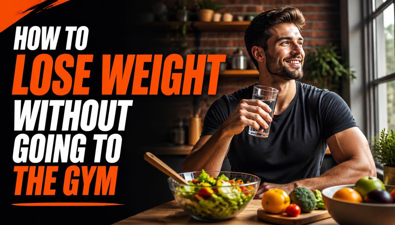 Person doing a simple home workout in a bright living room